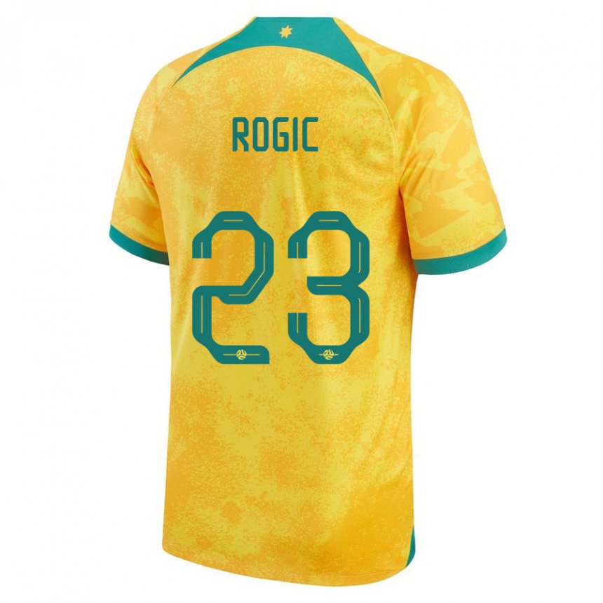 Niño Camiseta Australia Tom Rogic #23 Dorado 1ª Equipación 22-24 La Camisa México