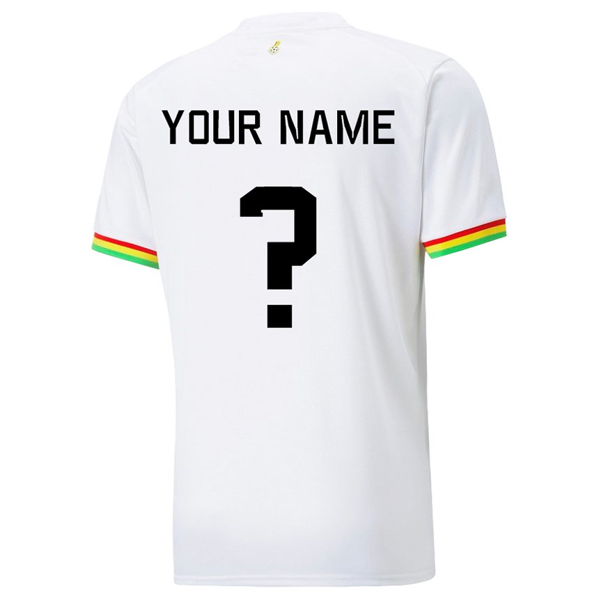 Niño Camiseta Ghana Su Nombre #0 Blanco 1ª Equipación 22-24 La Camisa México