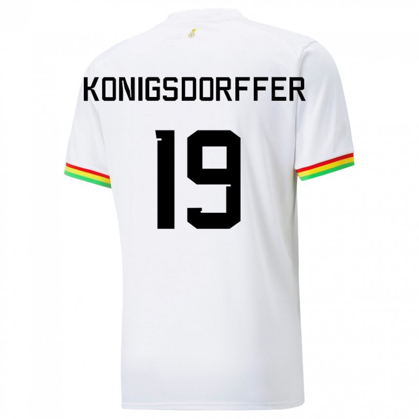 Niño Camiseta Ghana Ransford-yeboah Konigsdorffer #19 Blanco 1ª Equipación 22-24 La Camisa México
