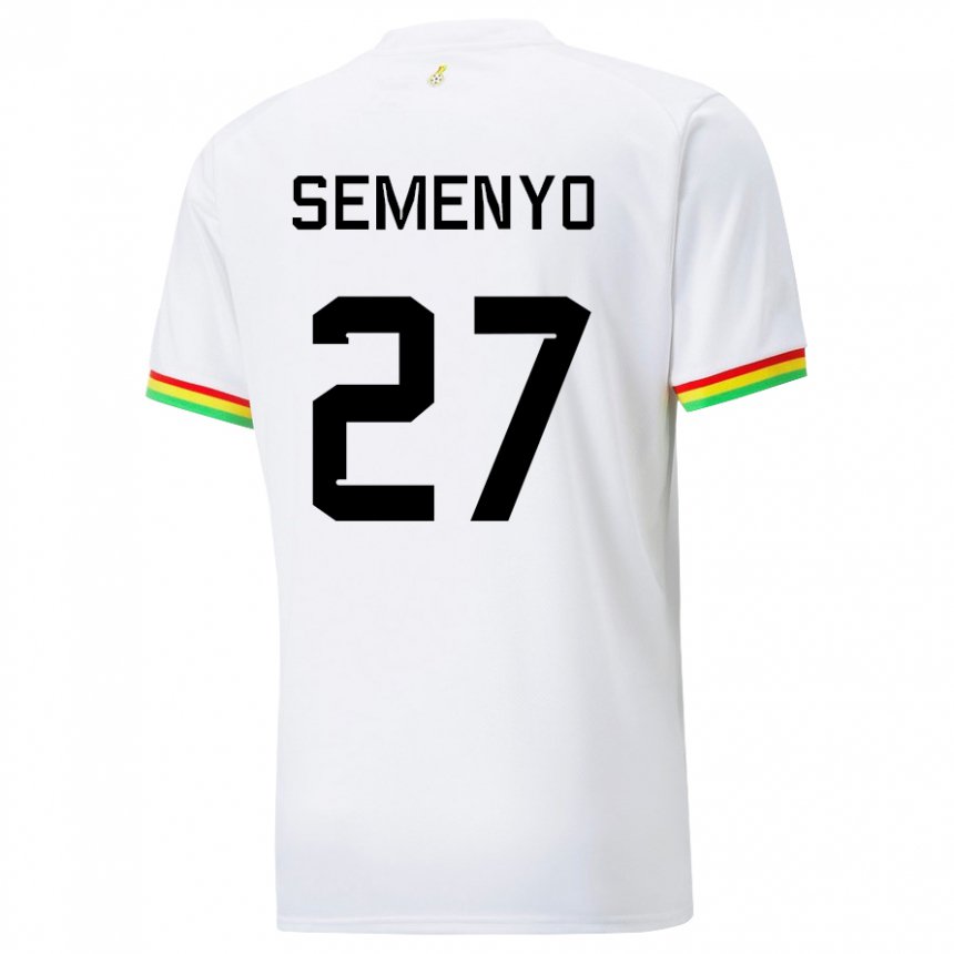 Niño Camiseta Ghana Antoine Semenyo #27 Blanco 1ª Equipación 22-24 La Camisa México
