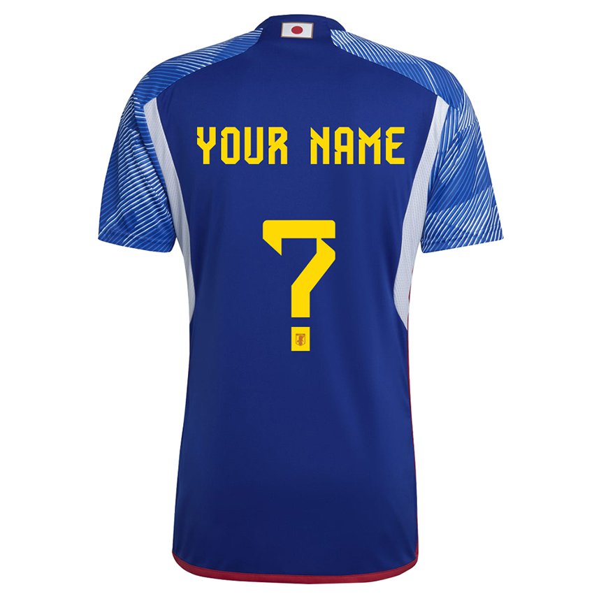 Niño Camiseta Japón Su Nombre #0 Azul Real 1ª Equipación 22-24 La Camisa México