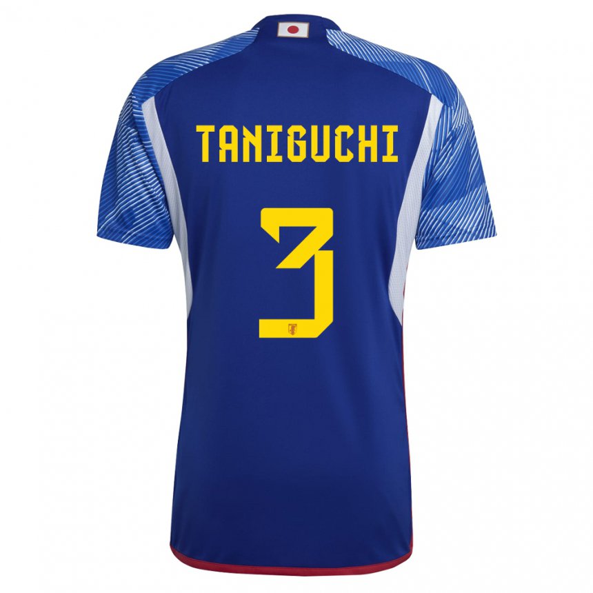 Niño Camiseta Japón Shogo Taniguchi #3 Azul Real 1ª Equipación 22-24 La Camisa México