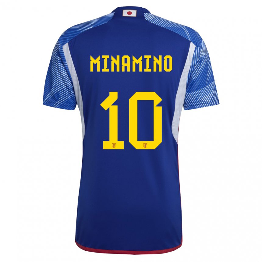 Niño Camiseta Japón Takumi Minamino #10 Azul Real 1ª Equipación 22-24 La Camisa México