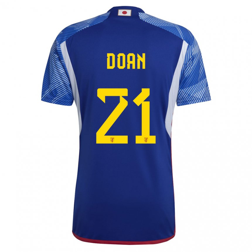 Niño Camiseta Japón Ritsu Doan #21 Azul Real 1ª Equipación 22-24 La Camisa México