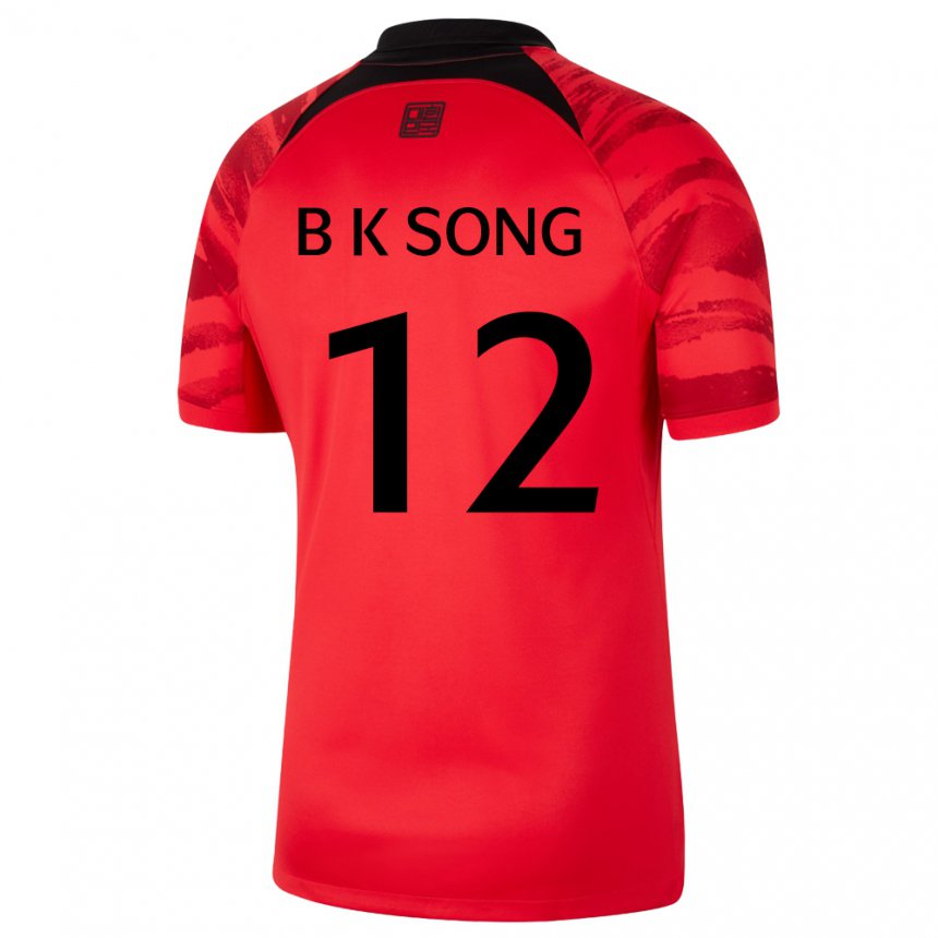 Niño Camiseta Corea Del Sur Bum-keun Song #12 Rojo Volver 1ª Equipación 22-24 La Camisa México