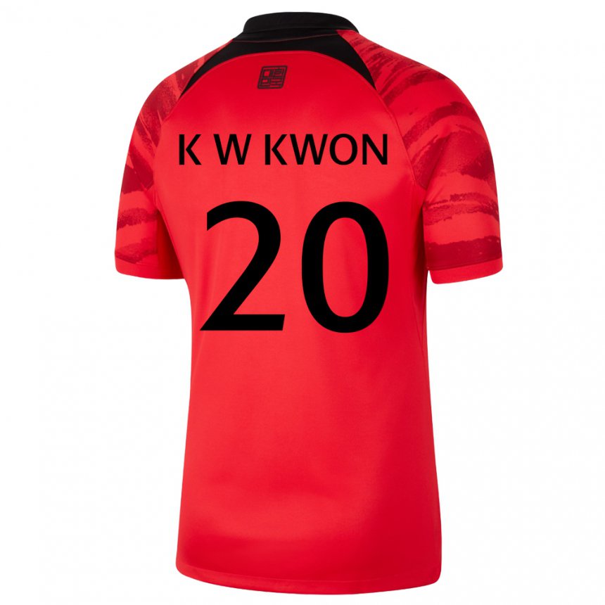 Niño Camiseta Corea Del Sur Kyung-won Kwon #20 Rojo Volver 1ª Equipación 22-24 La Camisa México