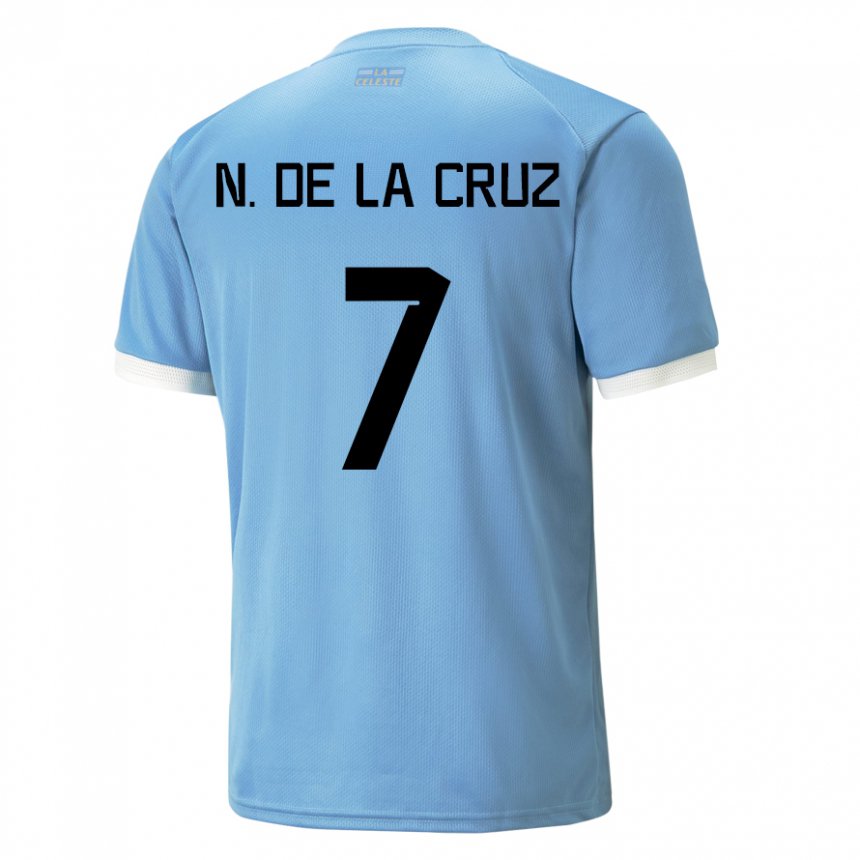 Niño Camiseta Uruguay Nicolas De La Cruz #7 Azul 1ª Equipación 22-24 La Camisa México