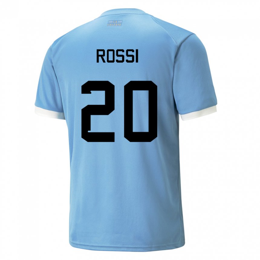 Niño Camiseta Uruguay Diego Rossi #20 Azul 1ª Equipación 22-24 La Camisa México