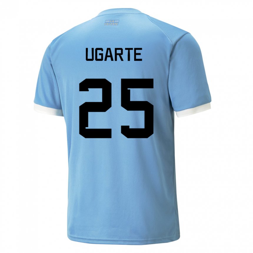 Niño Camiseta Uruguay Manuel Ugarte #25 Azul 1ª Equipación 22-24 La Camisa México