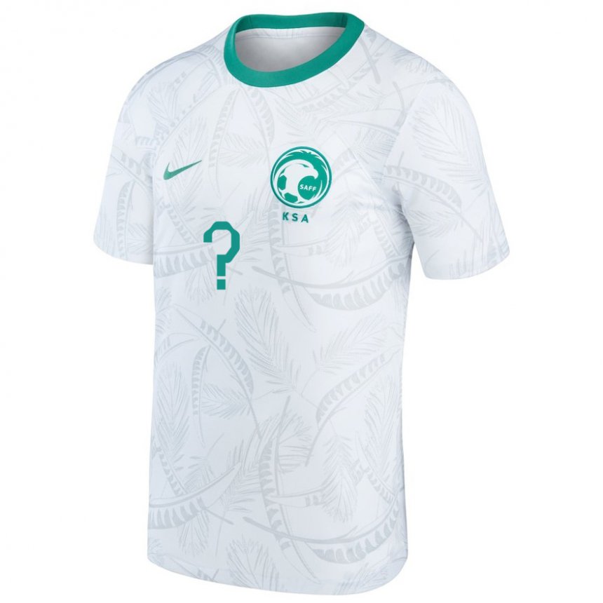 Niño Camiseta Arabia Saudita Su Nombre #0 Blanco 1ª Equipación 22-24 La Camisa México