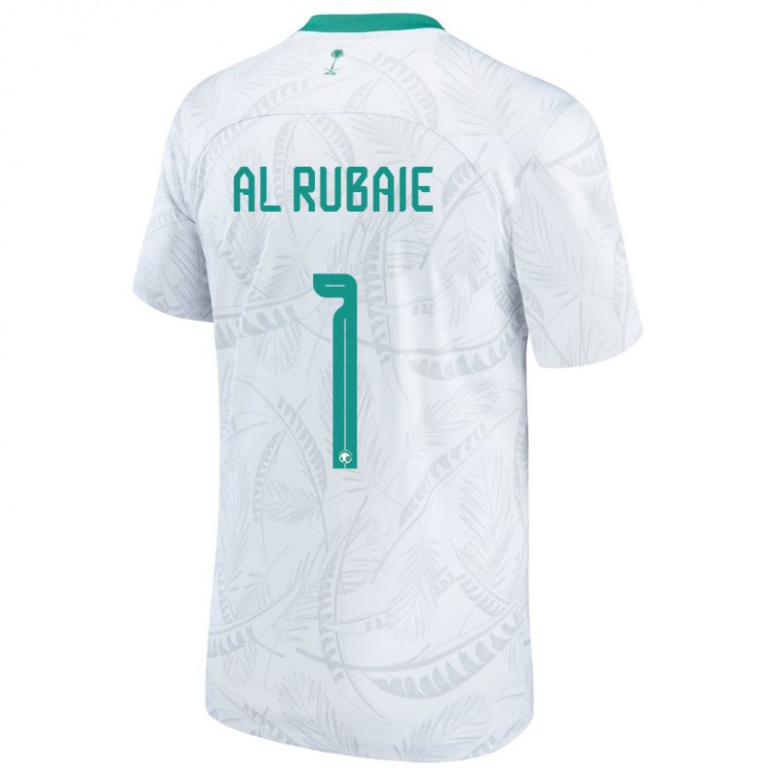 Niño Camiseta Arabia Saudita Mohammed Al Rubaie #1 Blanco 1ª Equipación 22-24 La Camisa México