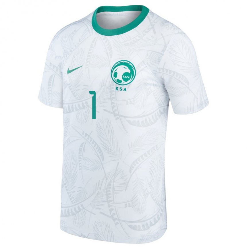 Niño Camiseta Arabia Saudita Mohammed Al Rubaie #1 Blanco 1ª Equipación 22-24 La Camisa México