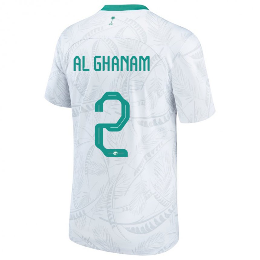 Niño Camiseta Arabia Saudita Sultan Al Ghanam #2 Blanco 1ª Equipación 22-24 La Camisa México