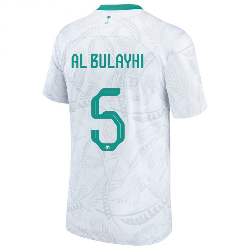 Niño Camiseta Arabia Saudita Ali Al Bulayhi #5 Blanco 1ª Equipación 22-24 La Camisa México