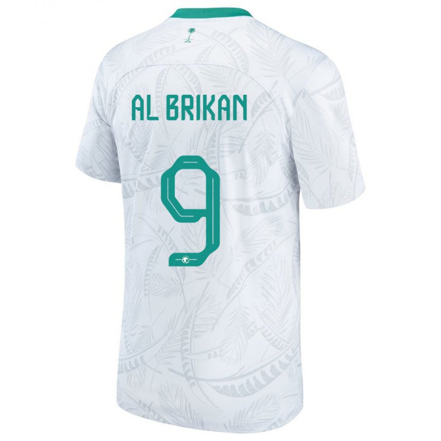 Niño Camiseta Arabia Saudita Feras Al Brikan #9 Blanco 1ª Equipación 22-24 La Camisa México