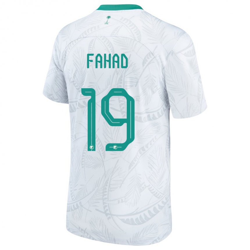 Niño Camiseta Arabia Saudita Fahad Al Muwallad #19 Blanco 1ª Equipación 22-24 La Camisa México