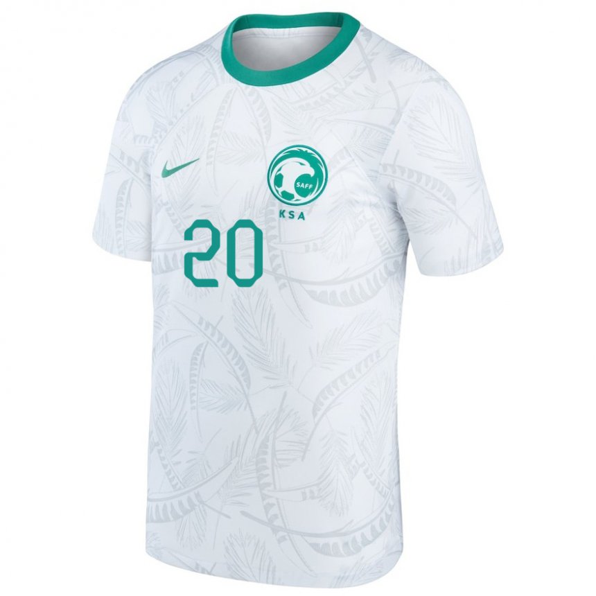 Niño Camiseta Arabia Saudita Haroune Camara #20 Blanco 1ª Equipación 22-24 La Camisa México