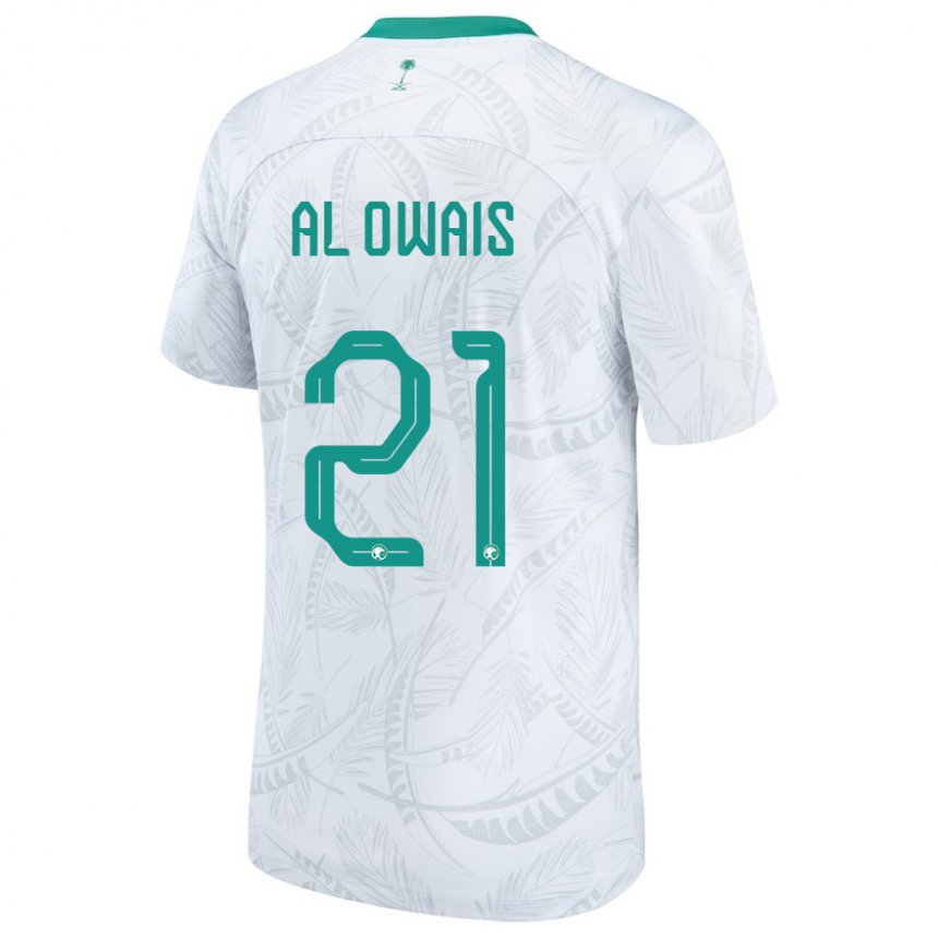 Niño Camiseta Arabia Saudita Mohammed Al Owais #21 Blanco 1ª Equipación 22-24 La Camisa México