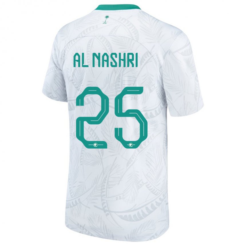 Niño Camiseta Arabia Saudita Awad Al Nashri #25 Blanco 1ª Equipación 22-24 La Camisa México