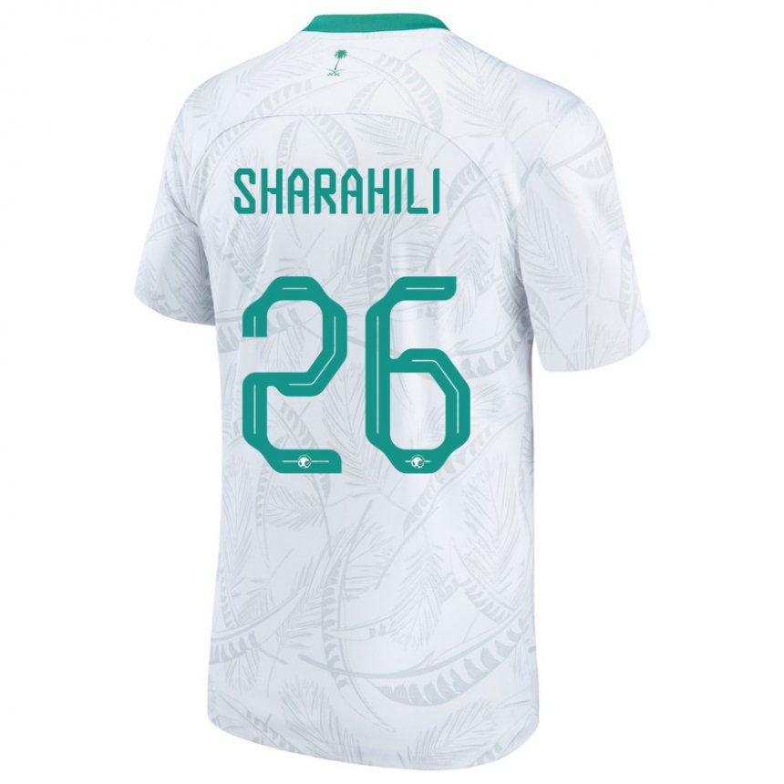 Niño Camiseta Arabia Saudita Riyadh Sharahili #26 Blanco 1ª Equipación 22-24 La Camisa México