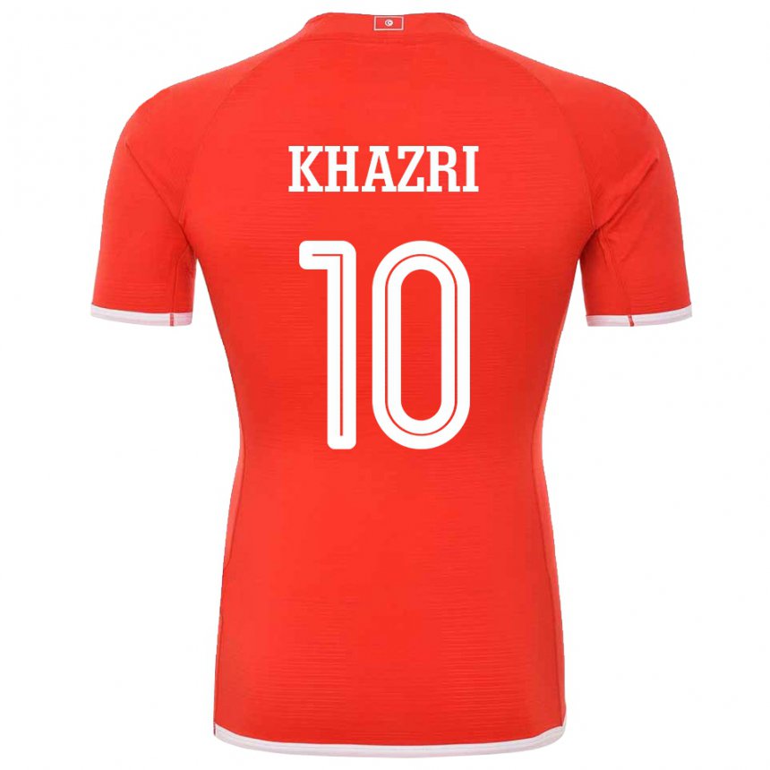 Niño Camiseta Túnez Wahbi Khazri #10 Rojo 1ª Equipación 22-24 La Camisa México