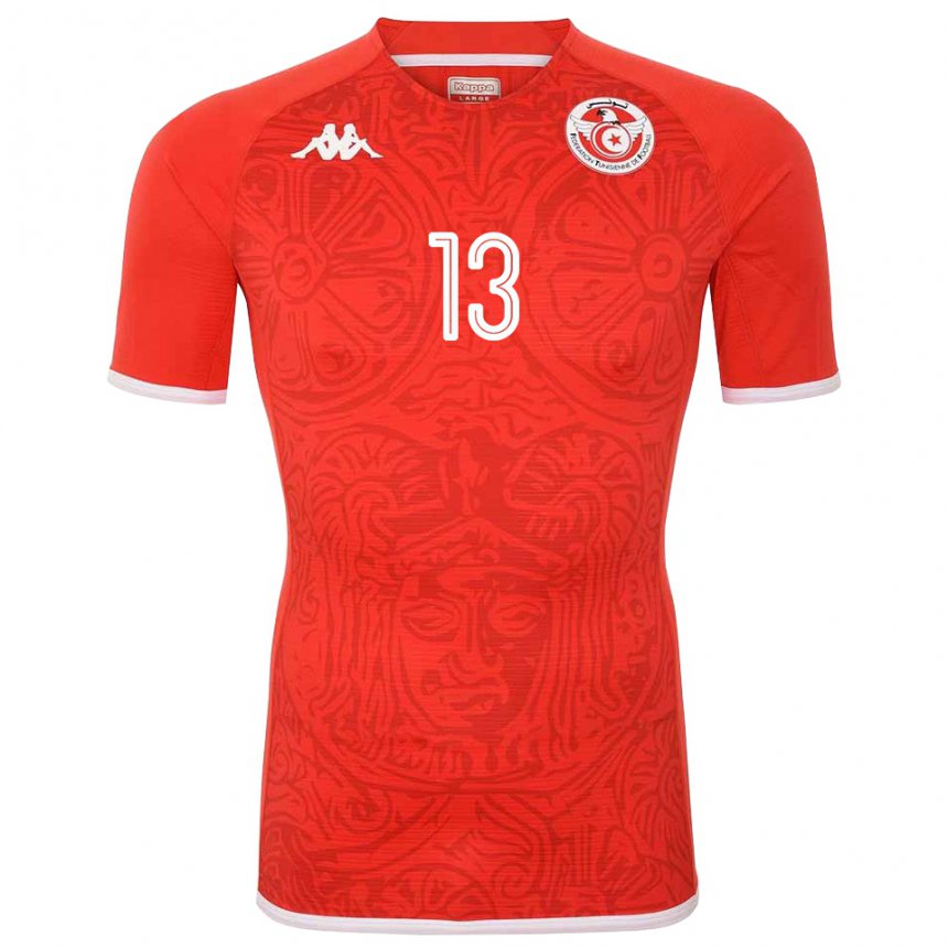 Niño Camiseta Túnez Ferjani Sassi #13 Rojo 1ª Equipación 22-24 La Camisa México