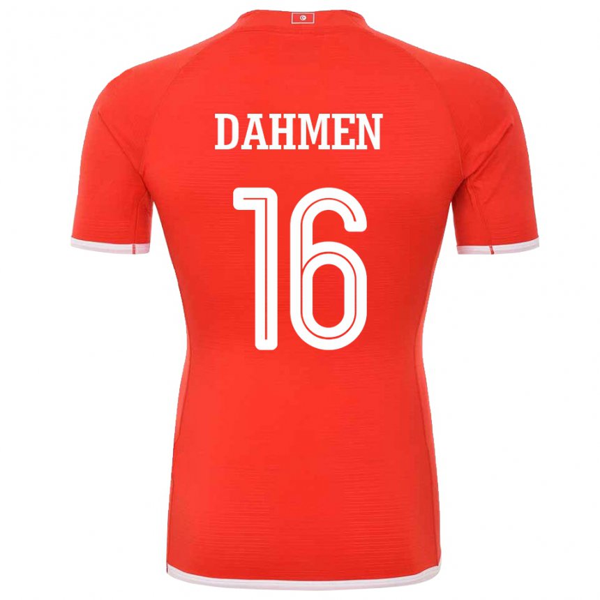 Niño Camiseta Túnez Aymen Dahmen #16 Rojo 1ª Equipación 22-24 La Camisa México