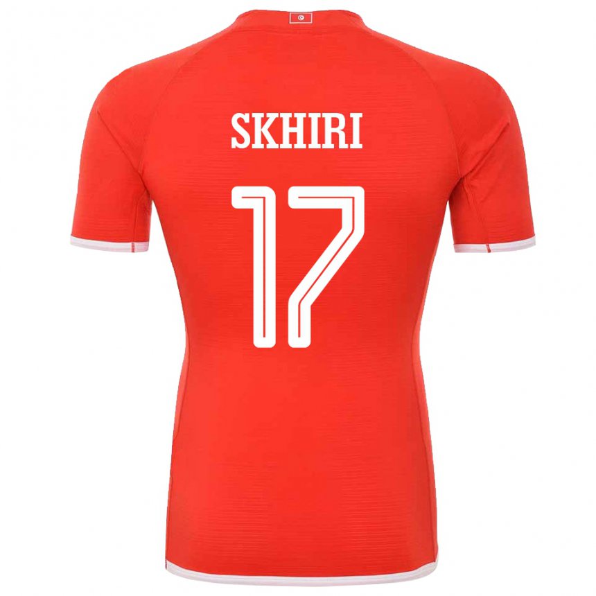 Niño Camiseta Túnez Ellyes Skhiri #17 Rojo 1ª Equipación 22-24 La Camisa México