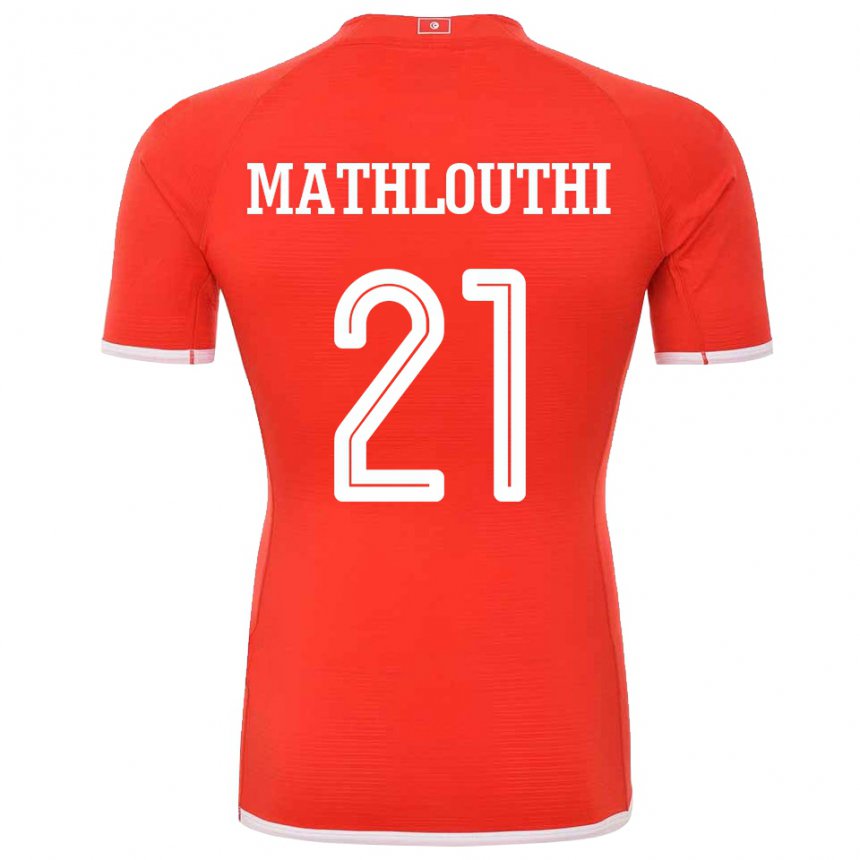 Niño Camiseta Túnez Hamza Mathlouthi #21 Rojo 1ª Equipación 22-24 La Camisa México