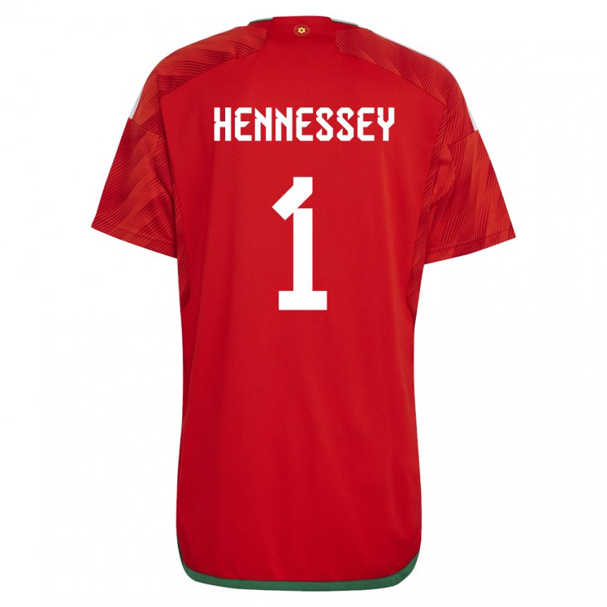 Niño Camiseta Gales Wayne Hennessey #1 Rojo 1ª Equipación 22-24 La Camisa México