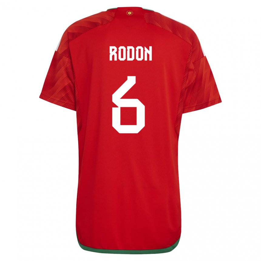 Niño Camiseta Gales Joe Rodon #6 Rojo 1ª Equipación 22-24 La Camisa México