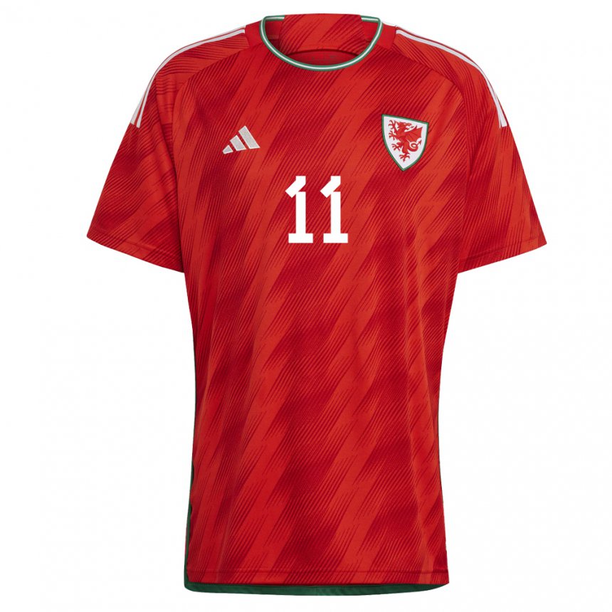 Niño Camiseta Gales Gareth Bale #11 Rojo 1ª Equipación 22-24 La Camisa México