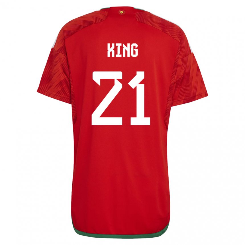 Niño Camiseta Gales Tom King #21 Rojo 1ª Equipación 22-24 La Camisa México