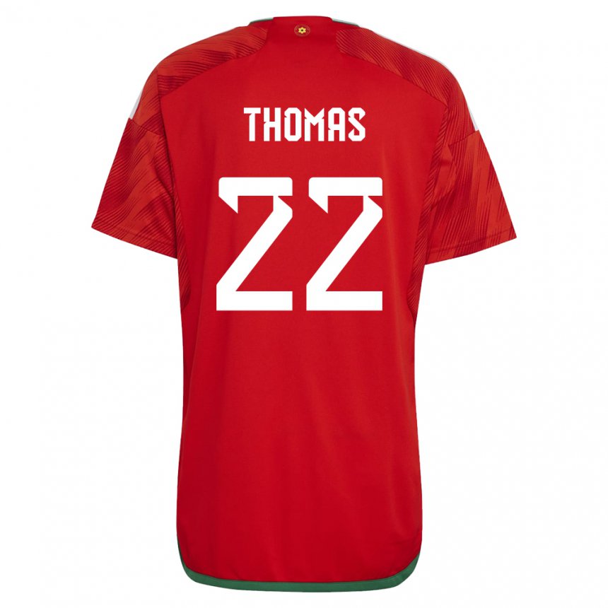 Niño Camiseta Gales Sorba Thomas #22 Rojo 1ª Equipación 22-24 La Camisa México