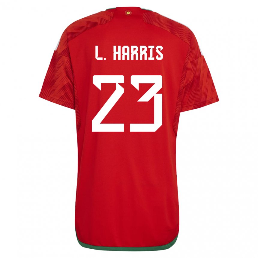 Niño Camiseta Gales Luke Harris #23 Rojo 1ª Equipación 22-24 La Camisa México