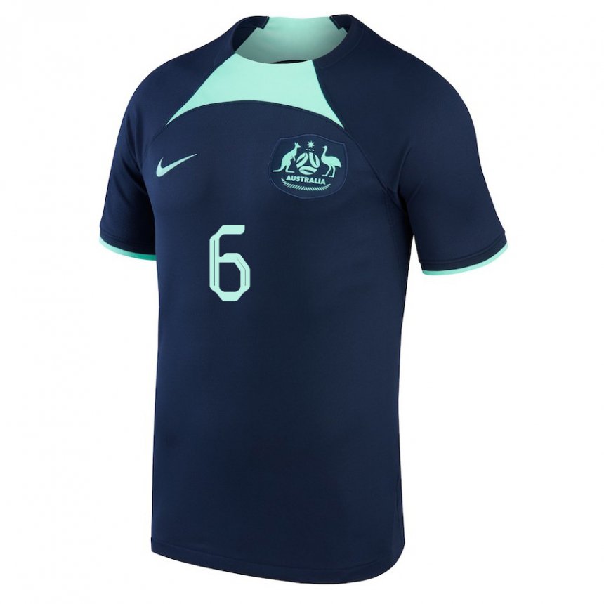 Niño Camiseta Australia Martin Boyle #6 Azul Oscuro 2ª Equipación 22-24 La Camisa México