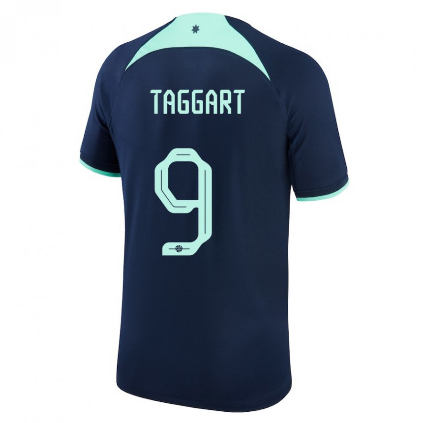 Niño Camiseta Australia Adam Taggart #9 Azul Oscuro 2ª Equipación 22-24 La Camisa México