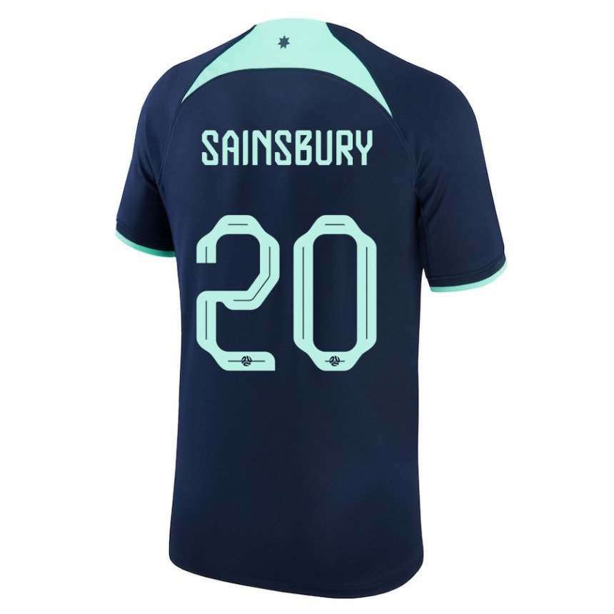 Niño Camiseta Australia Trent Sainsbury #20 Azul Oscuro 2ª Equipación 22-24 La Camisa México