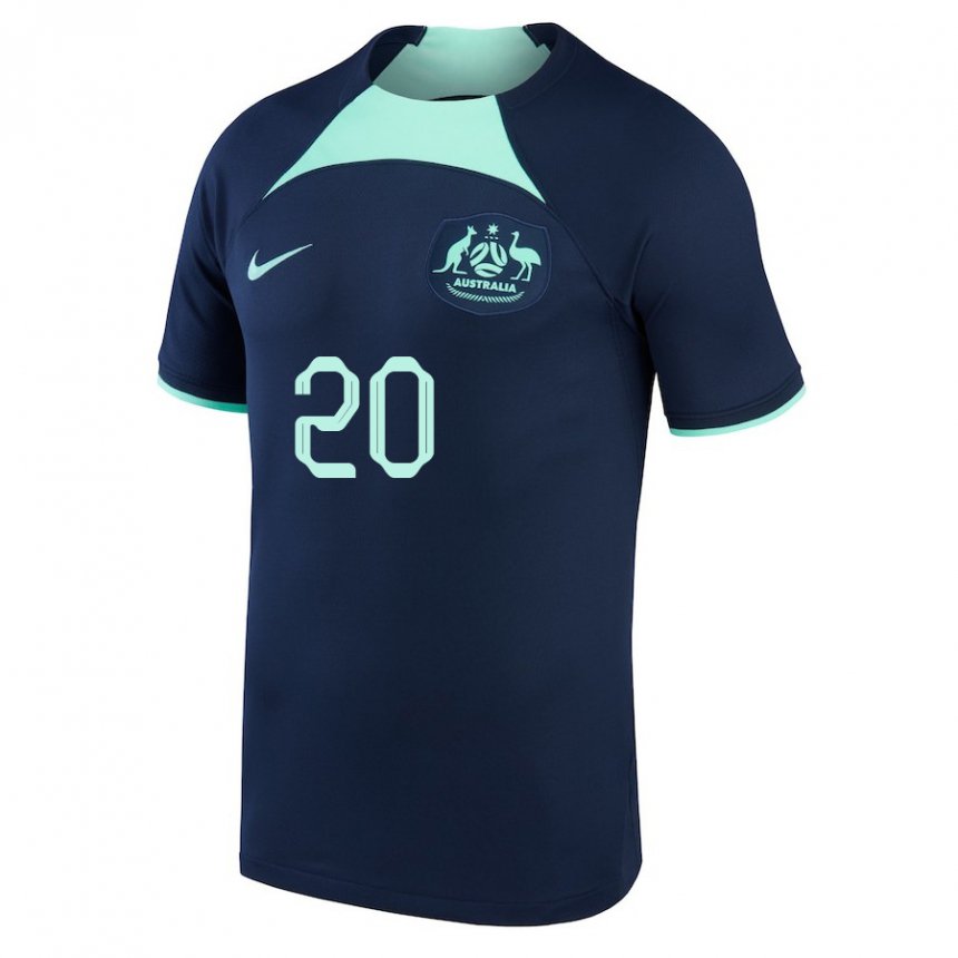 Niño Camiseta Australia Trent Sainsbury #20 Azul Oscuro 2ª Equipación 22-24 La Camisa México