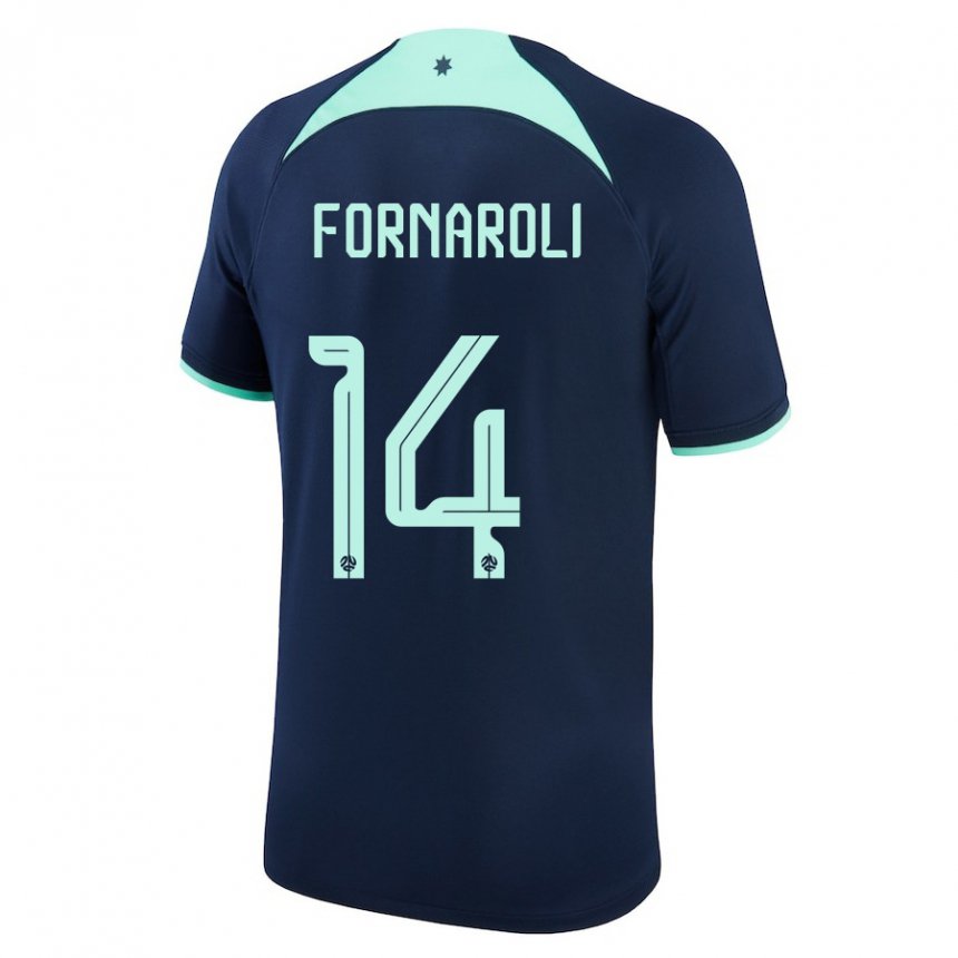 Niño Camiseta Australia Bruno Fornaroli #14 Azul Oscuro 2ª Equipación 22-24 La Camisa México