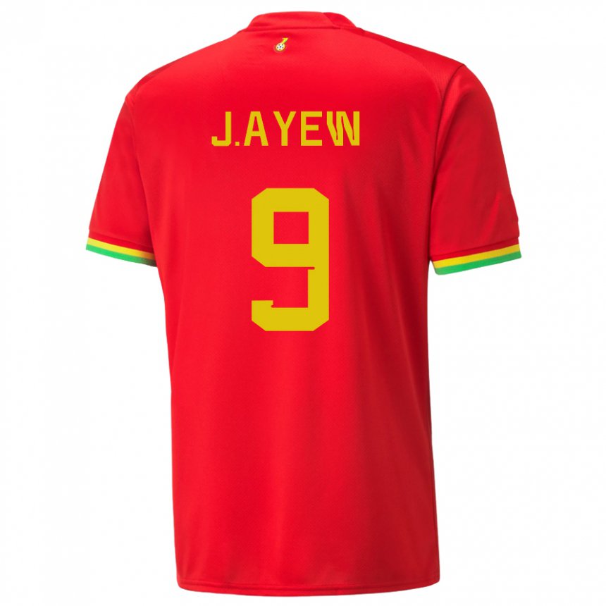 Niño Camiseta Ghana Jordan Ayew #9 Rojo 2ª Equipación 22-24 La Camisa México