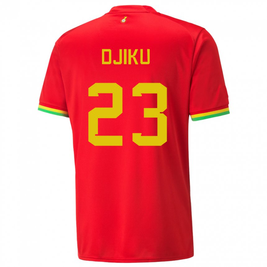 Niño Camiseta Ghana Alexander Djiku #23 Rojo 2ª Equipación 22-24 La Camisa México