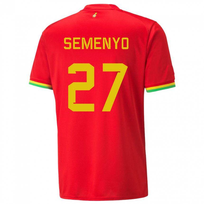 Niño Camiseta Ghana Antoine Semenyo #27 Rojo 2ª Equipación 22-24 La Camisa México