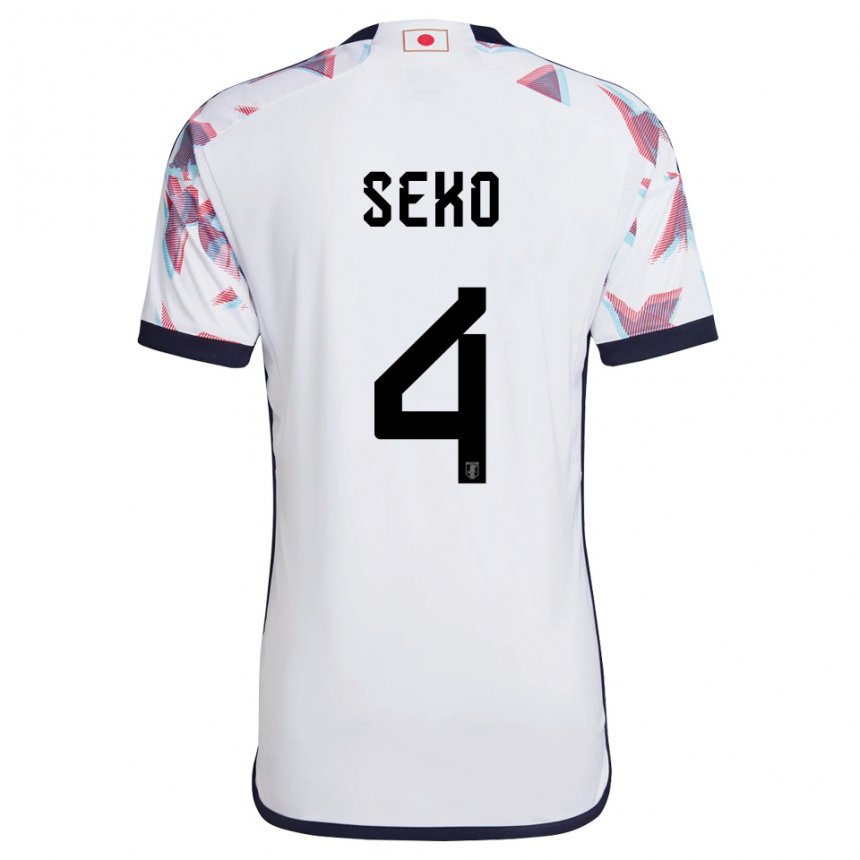 Niño Camiseta Japón Ayumu Seko #4 Blanco 2ª Equipación 22-24 La Camisa México