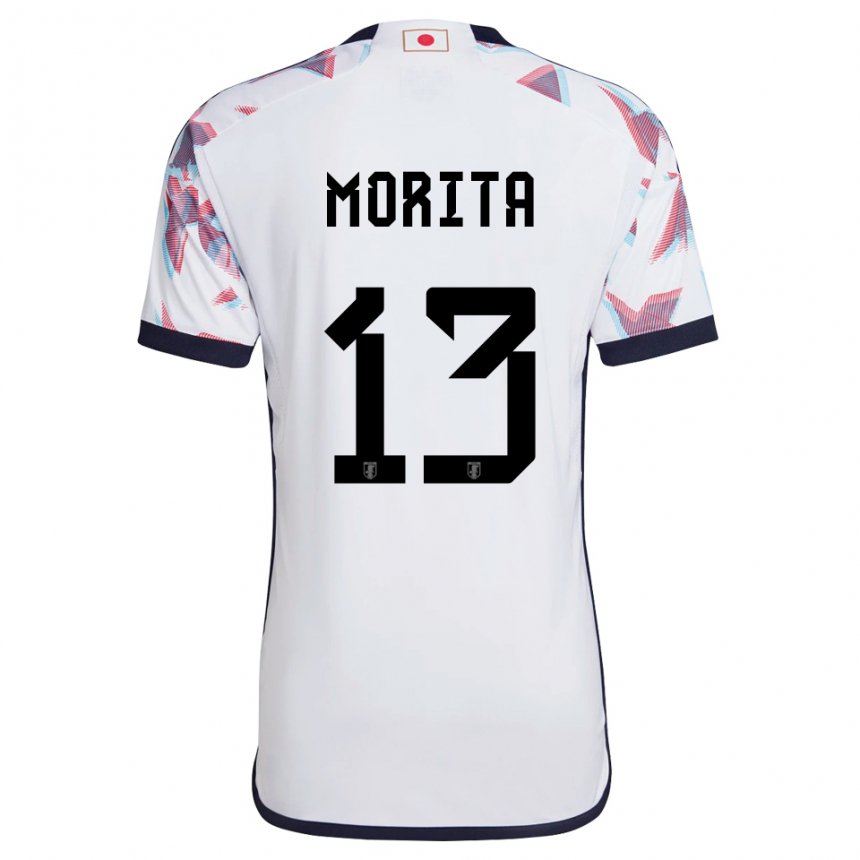 Niño Camiseta Japón Hidemasa Morita #13 Blanco 2ª Equipación 22-24 La Camisa México