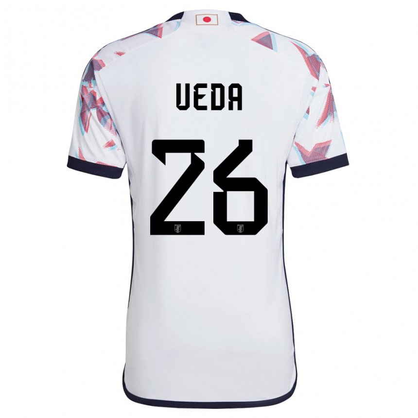 Niño Camiseta Japón Ayase Ueda #26 Blanco 2ª Equipación 22-24 La Camisa México