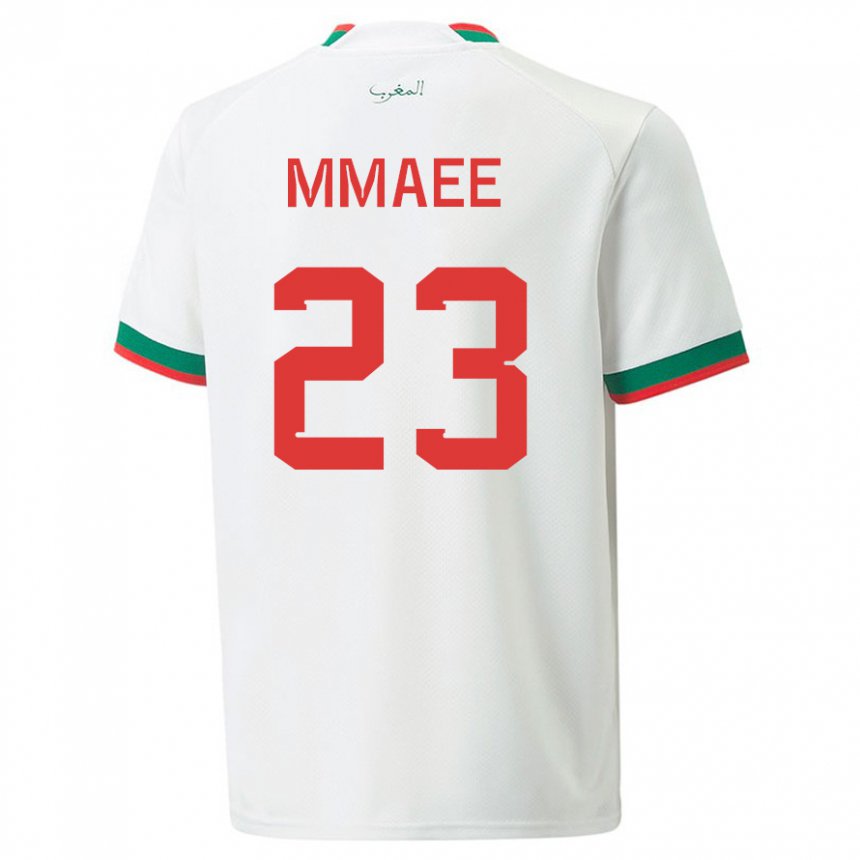 Niño Camiseta Marruecos Ryan Mmaee #23 Blanco 2ª Equipación 22-24 La Camisa México