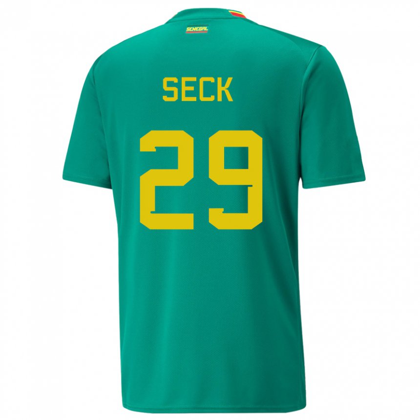 Niño Camiseta Senegal Demba Seck #29 Verde 2ª Equipación 22-24 La Camisa México