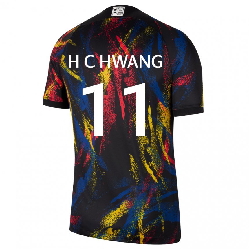 Niño Camiseta Corea Del Sur Hee-chan Hwang #11 Multicolores 2ª Equipación 22-24 La Camisa México