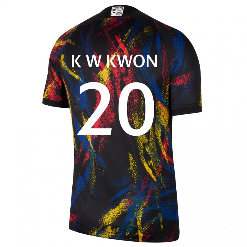 Niño Camiseta Corea Del Sur Kyung-won Kwon #20 Multicolores 2ª Equipación 22-24 La Camisa México